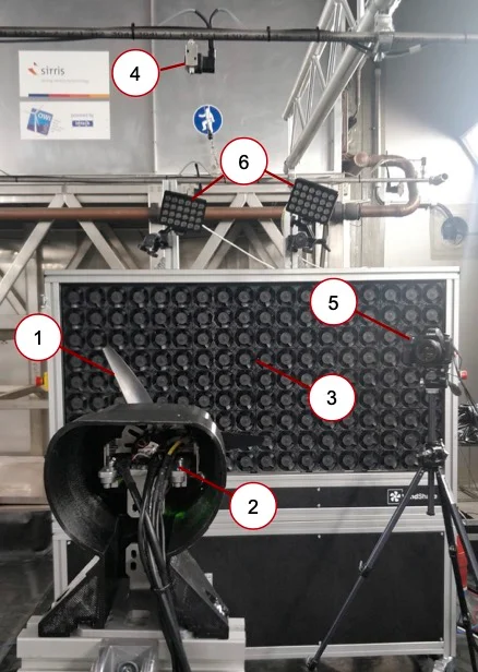propeller icing test setup